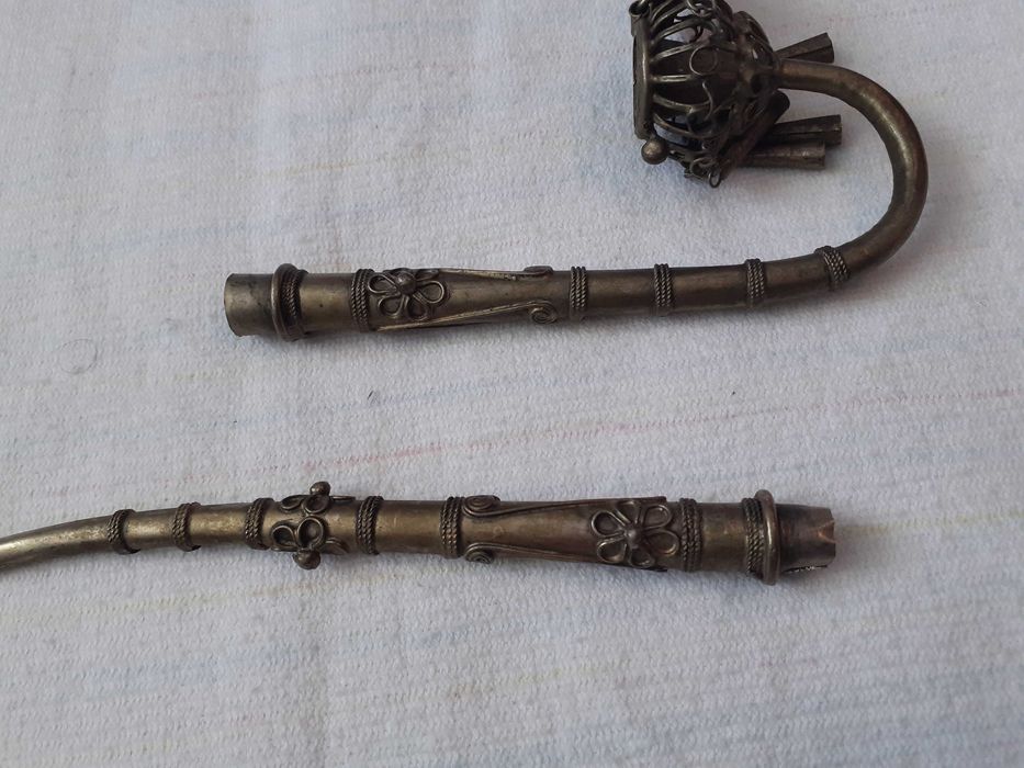 pipa tibetana opiu argint tibetan