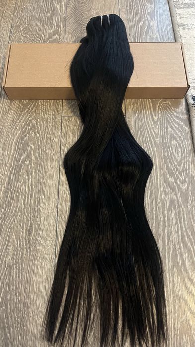 Trasformare ,vand extensii par negru, brunet 60 cm 130 g clip on