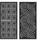 Garduri porti fier forjat teava patrata traforate jaluzea WPC