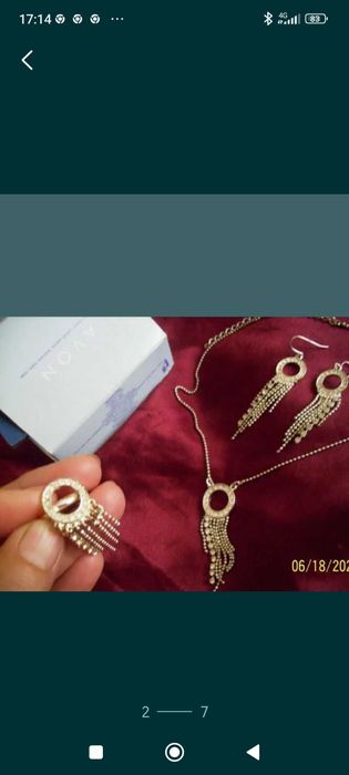 Set Avon cercei,inel si lănțișor