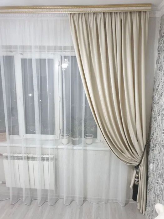 Портьеры Айвори цвете