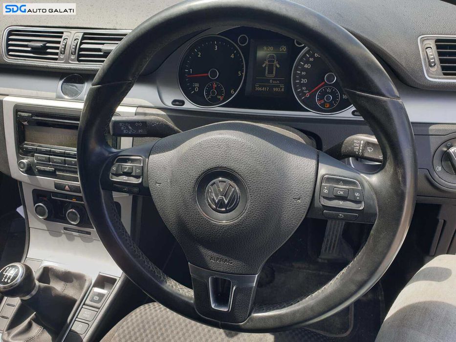 Volan 3 Spite din Piele cu Comenzi FARA Airbag Volkswagen Golf 6 Plus 2008 - 2013 [Q3029]