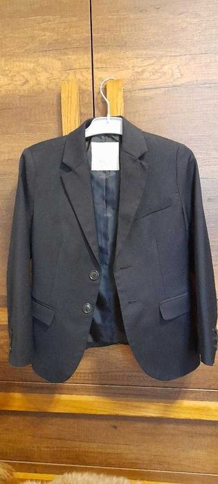 Тъмносин официален костюм за момче 122см, 7 години - марка - ZARA