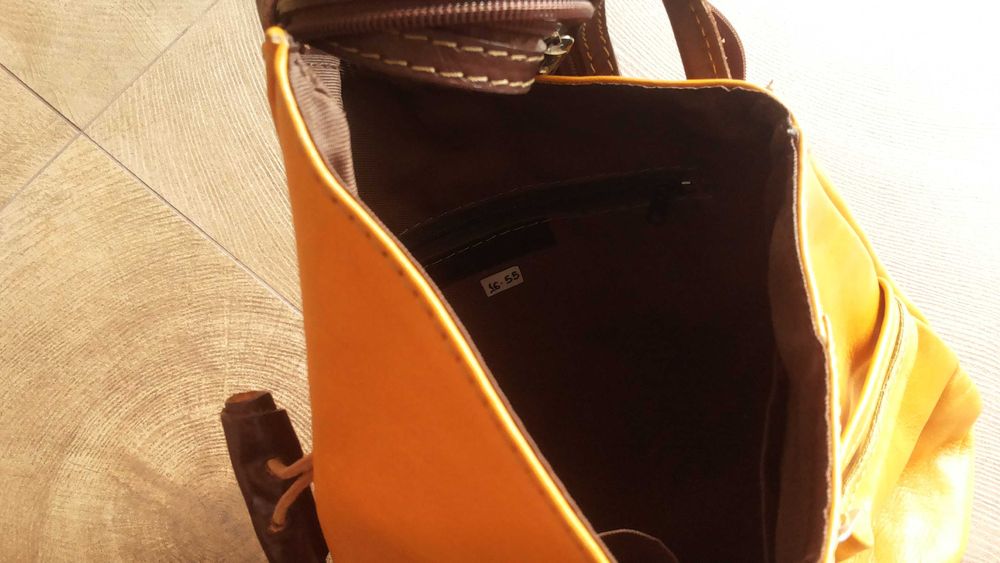 VERA PELLE MADE IN ITALY Genuine Leather раница естествена кожа 16-55