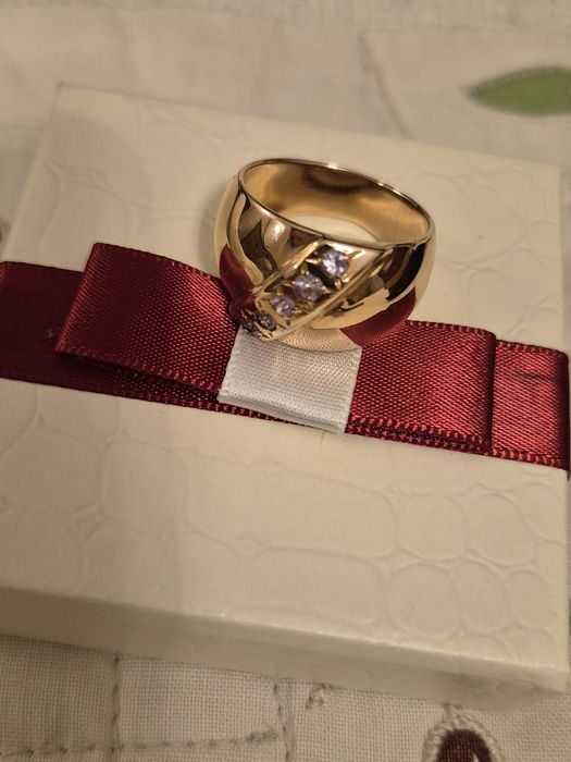 Кольцо чалма золотое