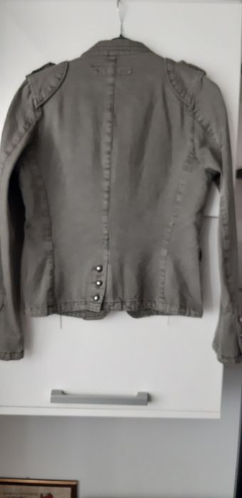 Geaca denim New Age,verde military,model deosebit M