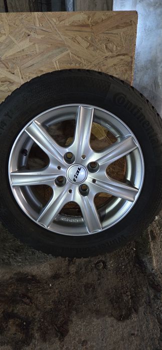 RIAL джанти със зимни гуми 175/65/14 5,5J ET43 4x108 ДОТ 2422 и 3119