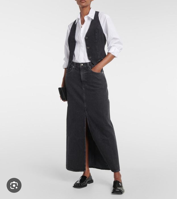 Юбка джинсовая макси