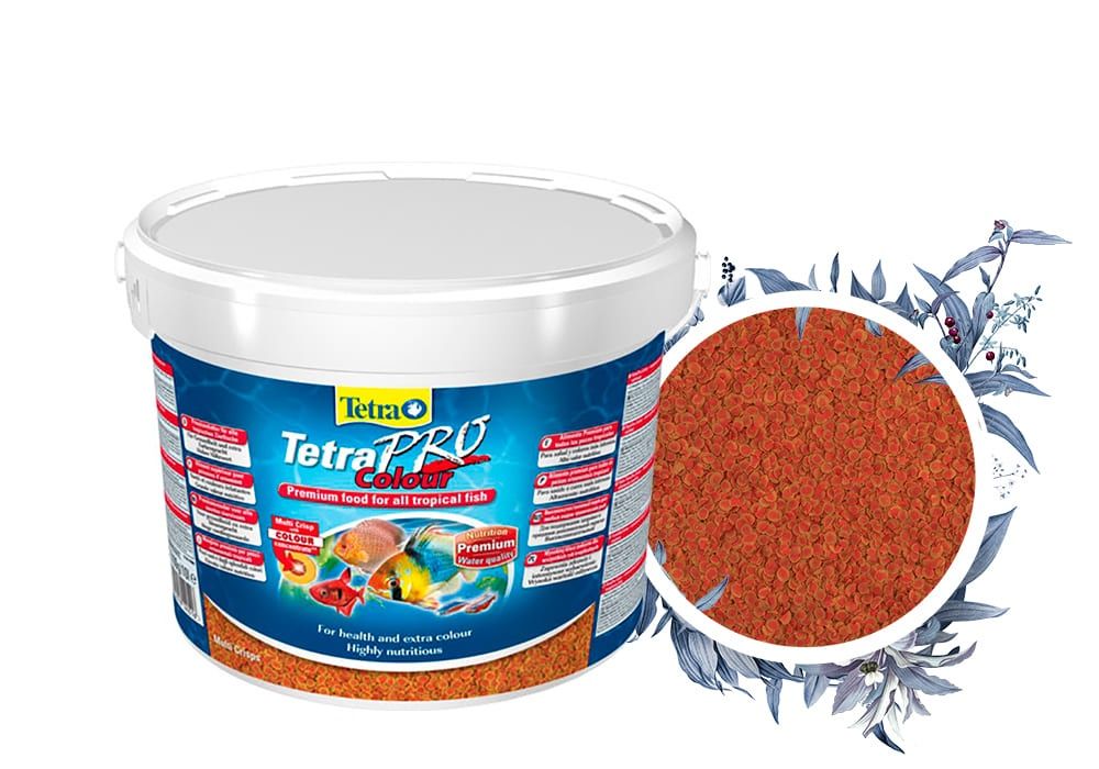 Корм для рыб 10л. Tetra TETRAPRO Colour Multi-crisps 10л. Tetra TETRAPRO algae crisps 10. TETRAPRO Colour Multi-crisps10л чипсы для окраса. Tetra Pro Energy Multi crisps 10 л.