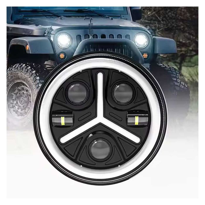 НОВ МОДЕЛ G Class 200W 7 Инчови Диодни Фарове за Mercedes G Class