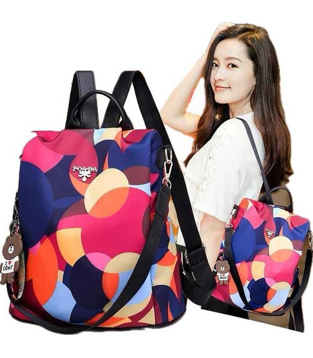 Rucsac multicolor antifurt