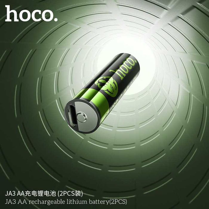 Hoco JA3 JA4 перезаряжаемые литиевые AA-батарейки Rechargeable Battery