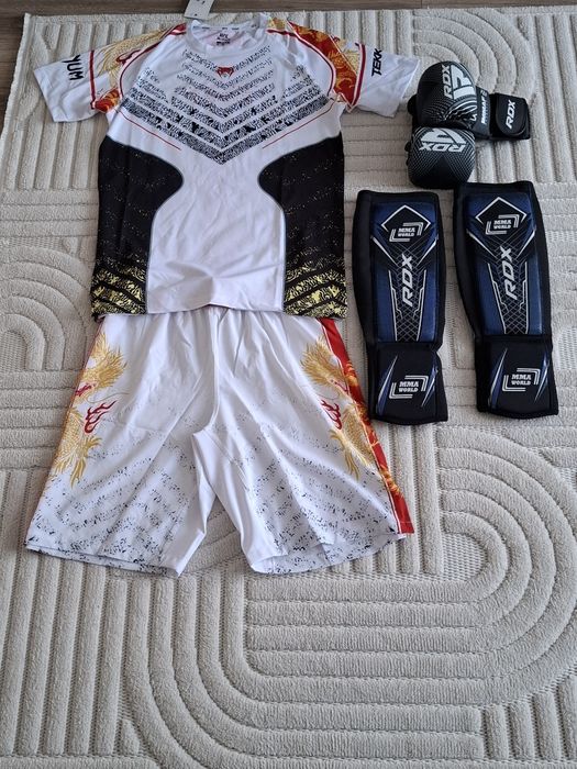 Ражгард Venum Tekken 8. Перчатки черепашки RDX. Футы RDX