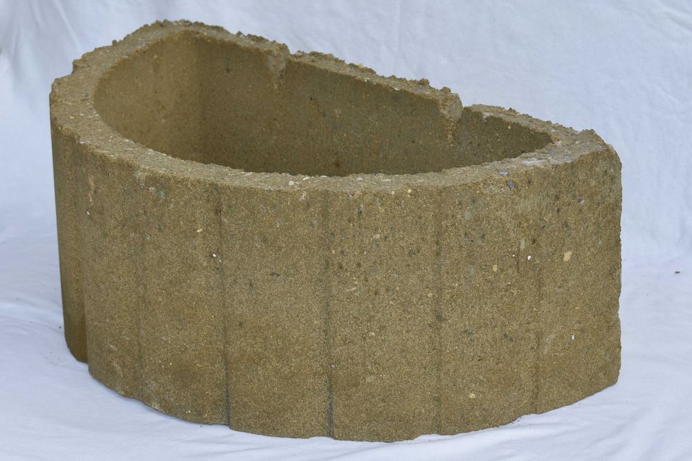 Jardinieră / ghiveci pentru flori din beton color/ gri