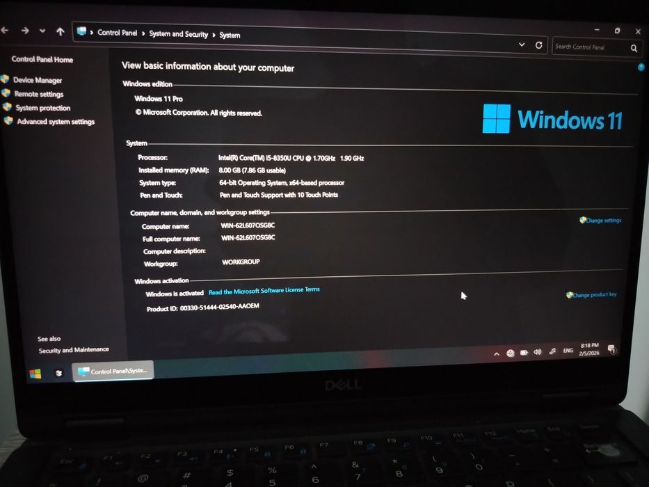 Dell Latidute 2-1 Amerikaniskiy noutbuk