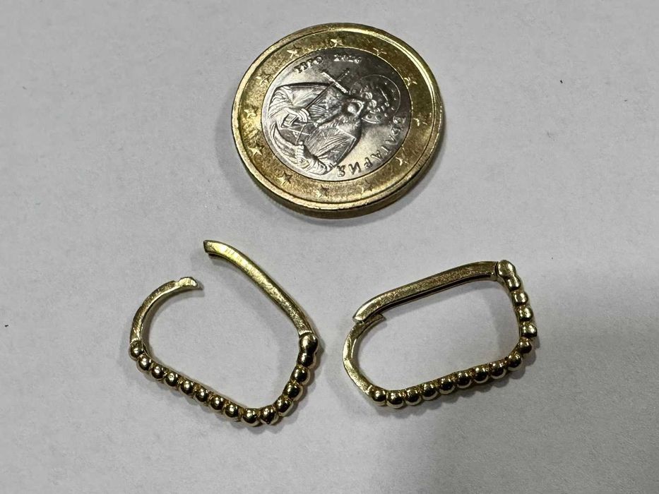 Златни обеци 14K  585 /2.16 гр