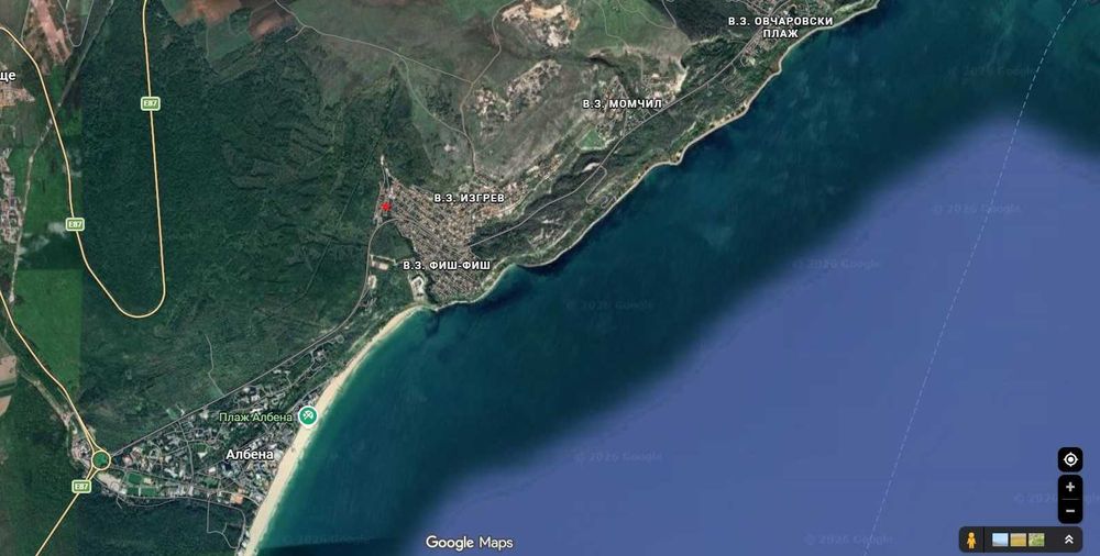 Парцел във вилна зона Изгрев (между Балчик и Албена)