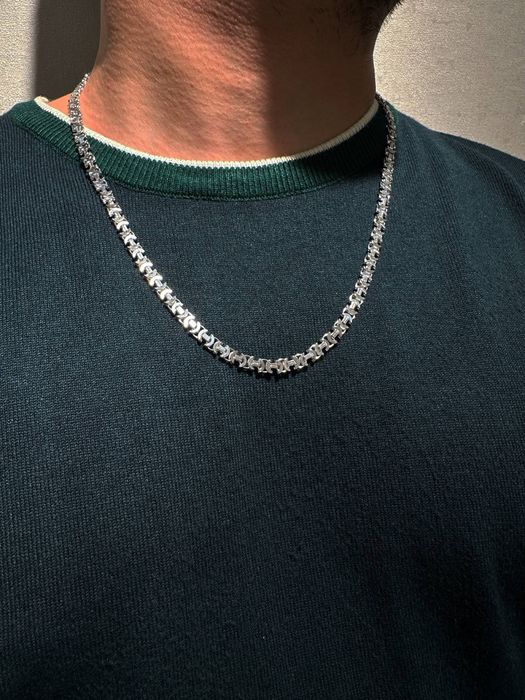 Серебряный стильный трос. Серебро 925. Есть  Доставка.