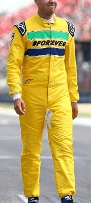Cursa comemorativa Senna / Vettel, salopeta/costum/combinezon karturi