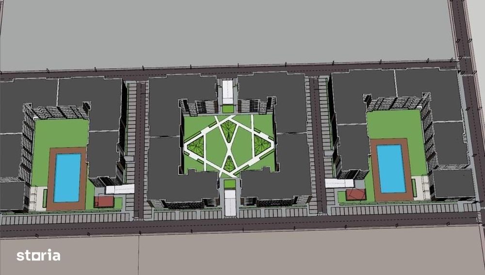 Metrou Berceni 5 min - OFERTA VERII Studio cu curte vedere la piscina
