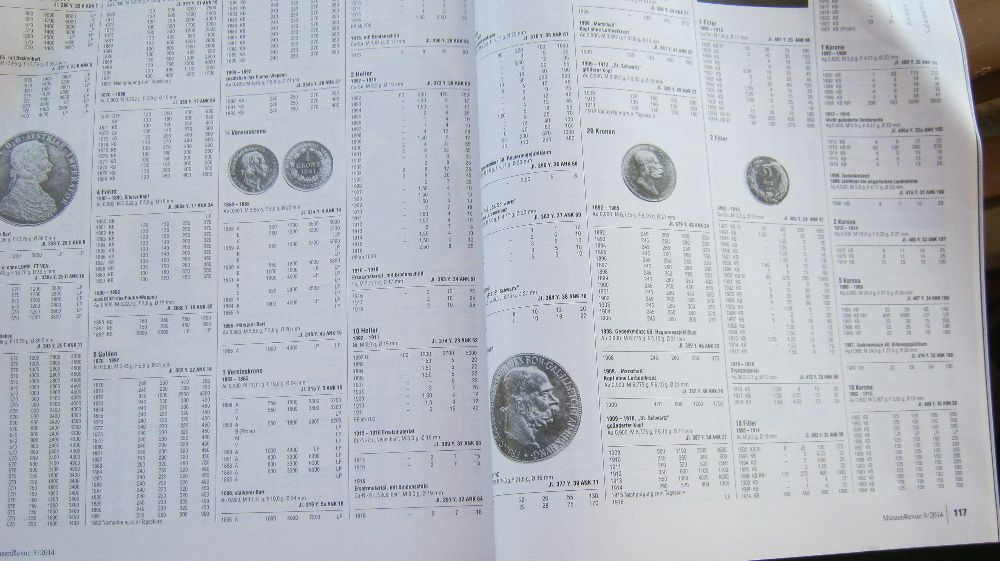 Reviste,numismatica,Munzen Revue,lot 16 bucati,2014-2015.