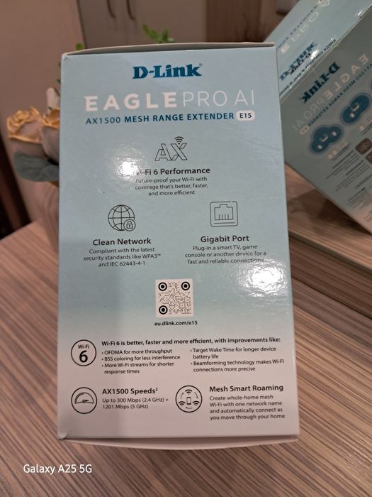 Усилвател за wifi D-LINK E15 EAGLE PRO AI AX1500