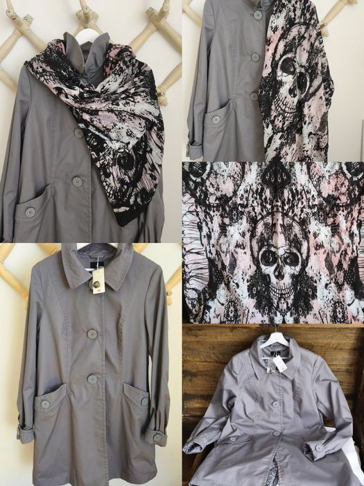 H & M нов памучен шлифер & тренчкот