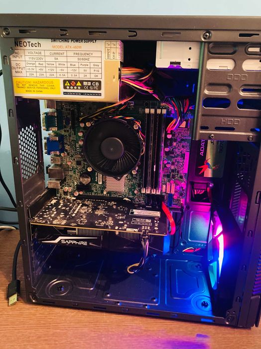 Геймърски I5 4570,RX 560 4GB,16GB RAM,128 SSD+500HDD