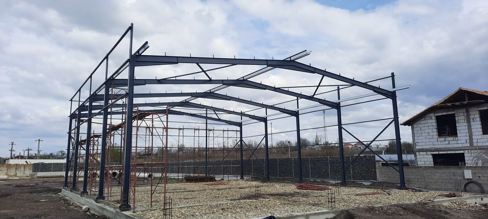 Vând  hală metalică conform proiectului dvs lucrăm fără avans