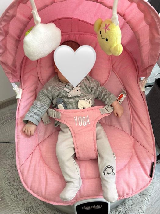 Люлка / шезлонг Chipolino Yoga цвят божур