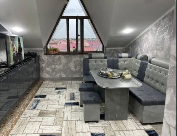 Двухкомнатная квартира мансарда ,сергели янгихает , евроремонт