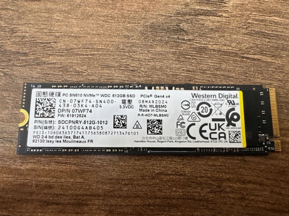 Western digital sn 810 512gb