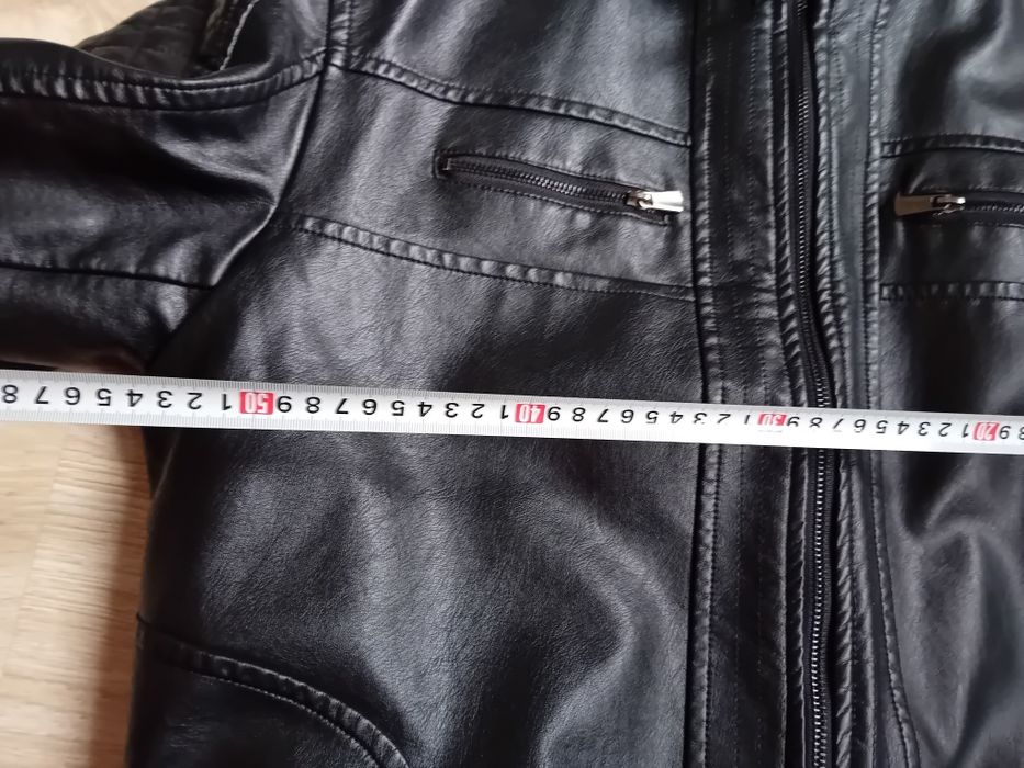 Мъжко кожено зимно яке с подплата, еко кожа