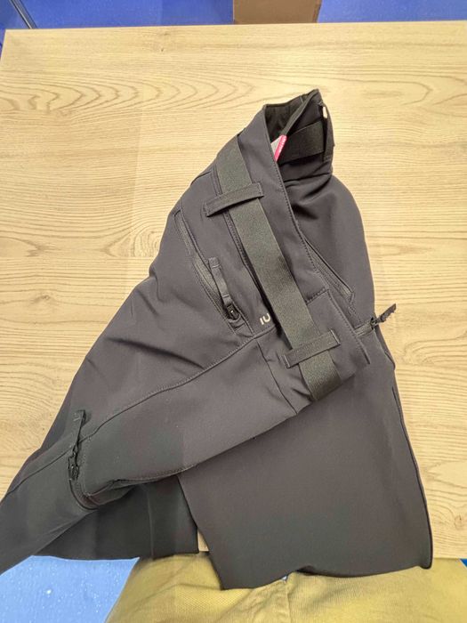 Нов Мъжки промазан панталон за преходи и ски, черен