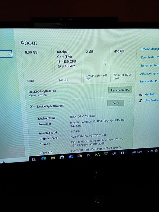 Vând pc  light gaming
