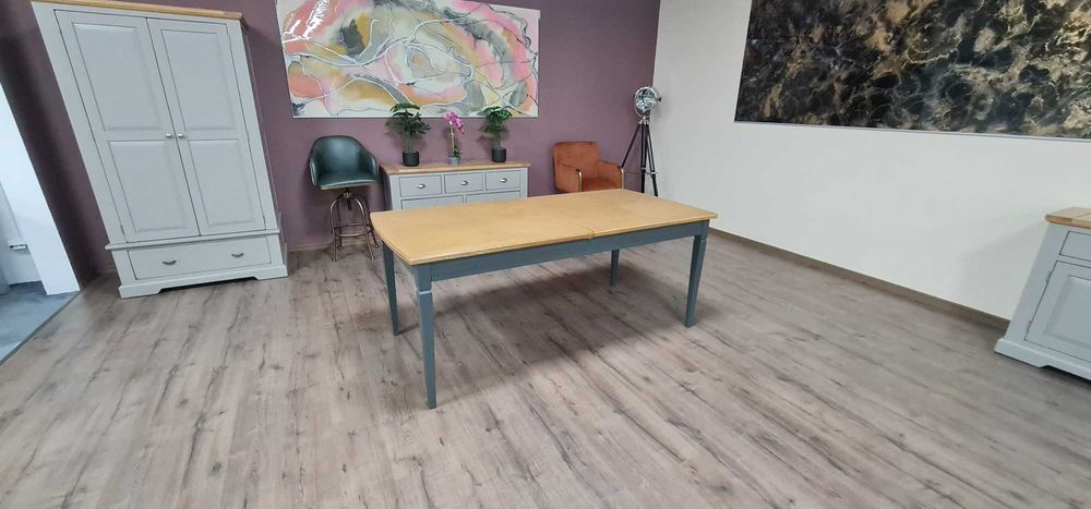 ПРОМОЦИЯ!!! Трапезна дървена маса със сиви крака