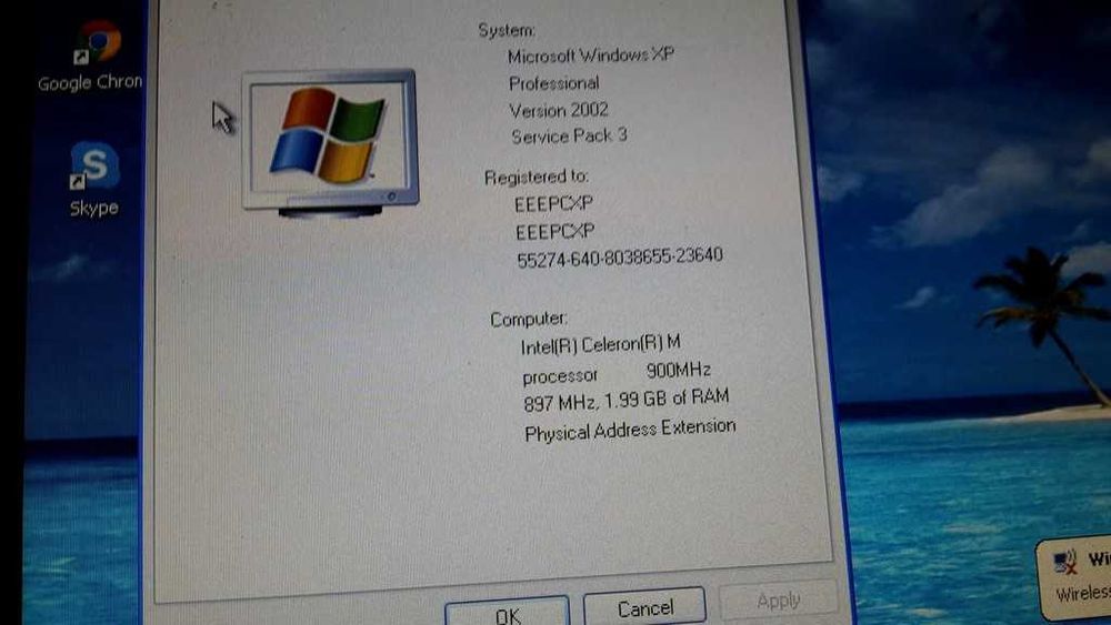 Лаптоп Asus Eee PC 904HD-бартер за радиокасетофон