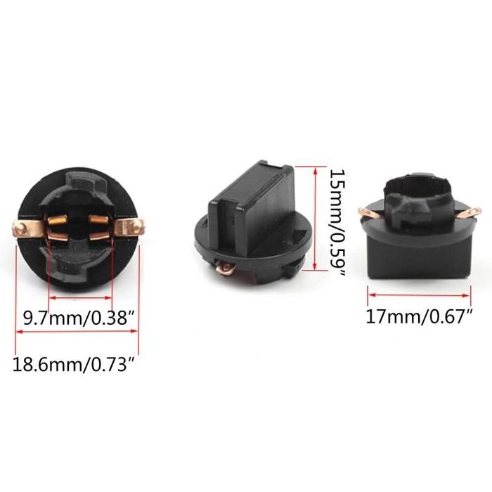 фасунги за лампа на автомобилно табло, цокъл за крушка т10 w5w ...