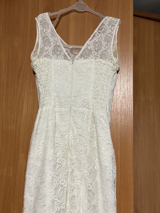 Белое платье на ~10 лет