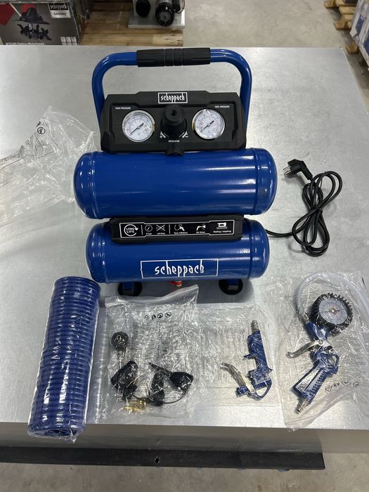 Безшумни Безмаслени копресори Scheppach 10бара -20л,24л,35л,50л