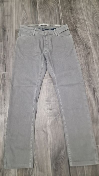 Pantaloni Mango Man slim, gri