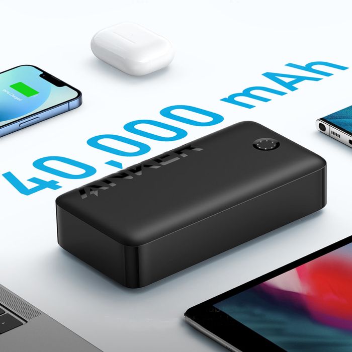 Power bank 40000mah внешний аккумулятор 30w 2 usb 2 type-c