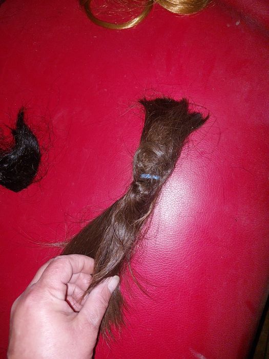 Волосы натуральрые и парик на типсах