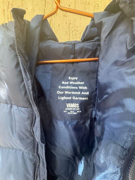 Куртка зимняя удлинённая, б/у