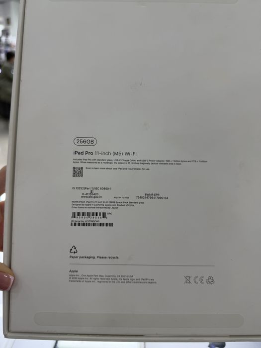 iPad Pro 11 M5 256гб 100% 48 циклов