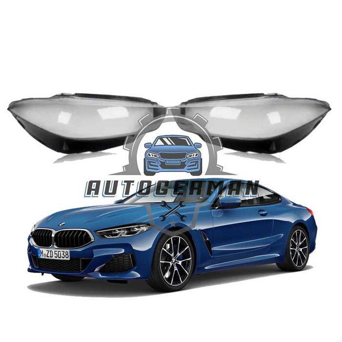 Капаци фарове BMW 8 Series G15 2019-2022 стъкло фар крушки БМВ 8 Серия G15 Xenon капак стъкло за фар преден фарове BMW стъкло за фар леща фар ксенон