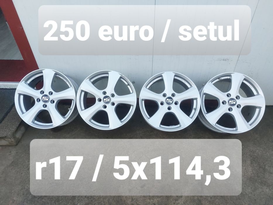 Set jante aluminiu r17 / Mazda Renault Nissan Kia Hyundai / 5x114,3