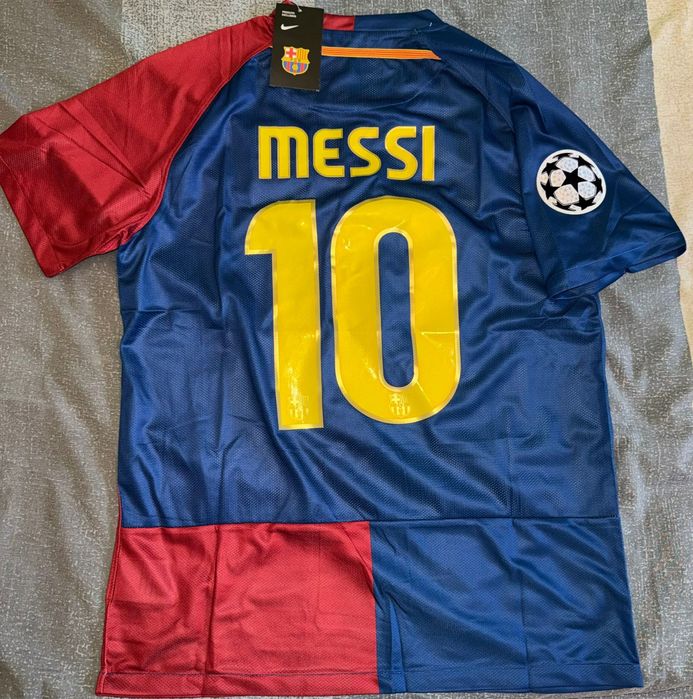 Tricou retro Messi 10, Barcelona UCL 2008/2009, nou nouț, M