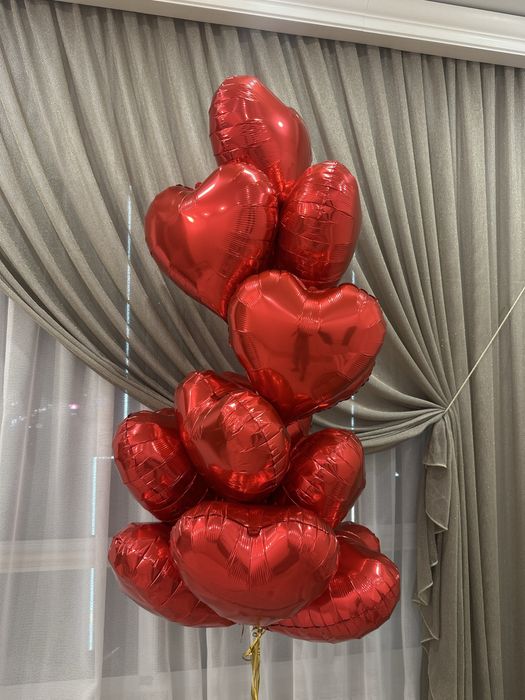 гелевые шары сердце
