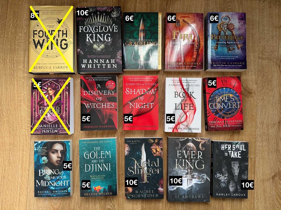 Книги (Rebecca Yarros, Nora Roberts, Deborah Harkness и др.)